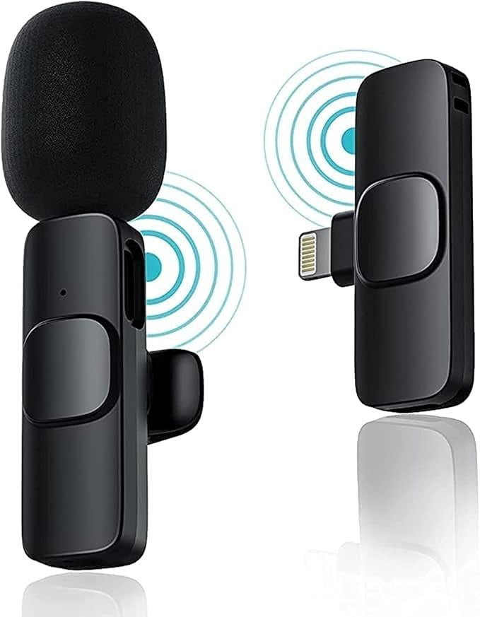 9 Collar Wireless Microphone iPhone/Android & Type C Supported Wireless Microphone With ( i Phone Connector )