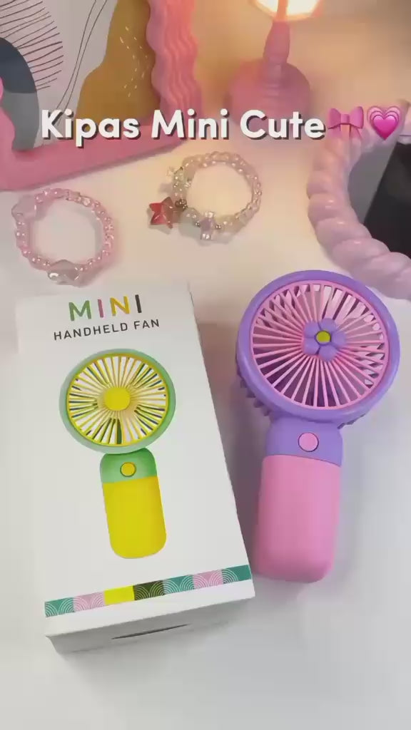 Premium Large Size Portable Handheld Fan – High-Speed USB Rechargeable Cooling Fan with Cute Fruit Design (Random Color & Box